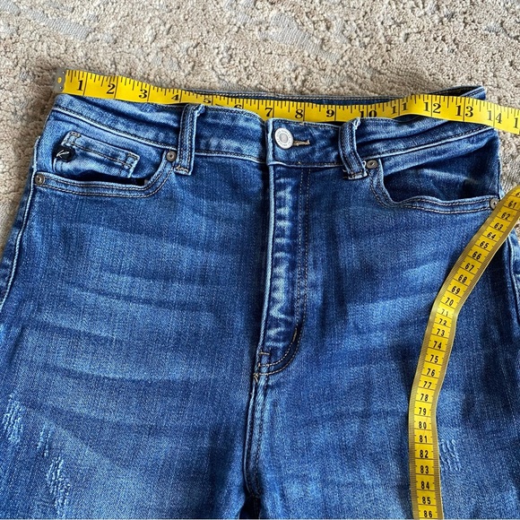 Kancan Distressed Skinny Jeans Medium Wash Ripped Holey Jeans High Rise: 9/28 - Picture 11 of 11